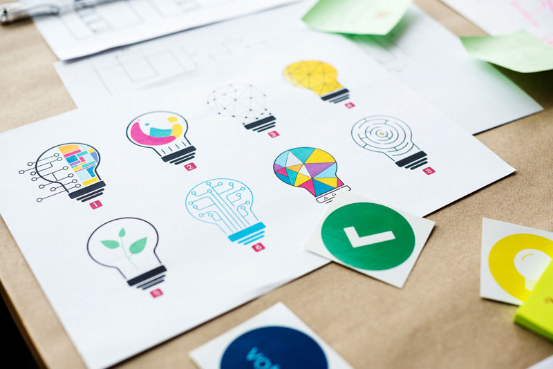 Marketing strategy and creative planning materials for small businesses